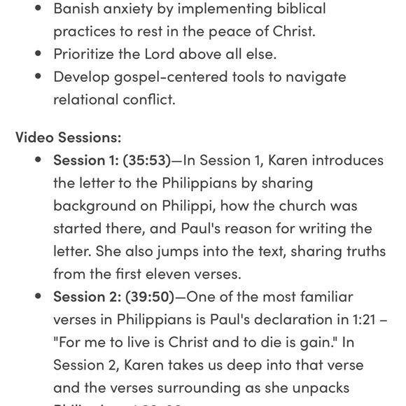 Women’s Bible Study Kit-“What Matters Most - A Study of Philippians” Karen Ehman - Picture 7 of 8